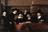 Sampling Officials of the Drapers' Guild by Rembrandt